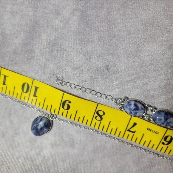 Sodalite Pendant Necklace, Bracelet, Earrings, and Ring - Picture 16 of 16
